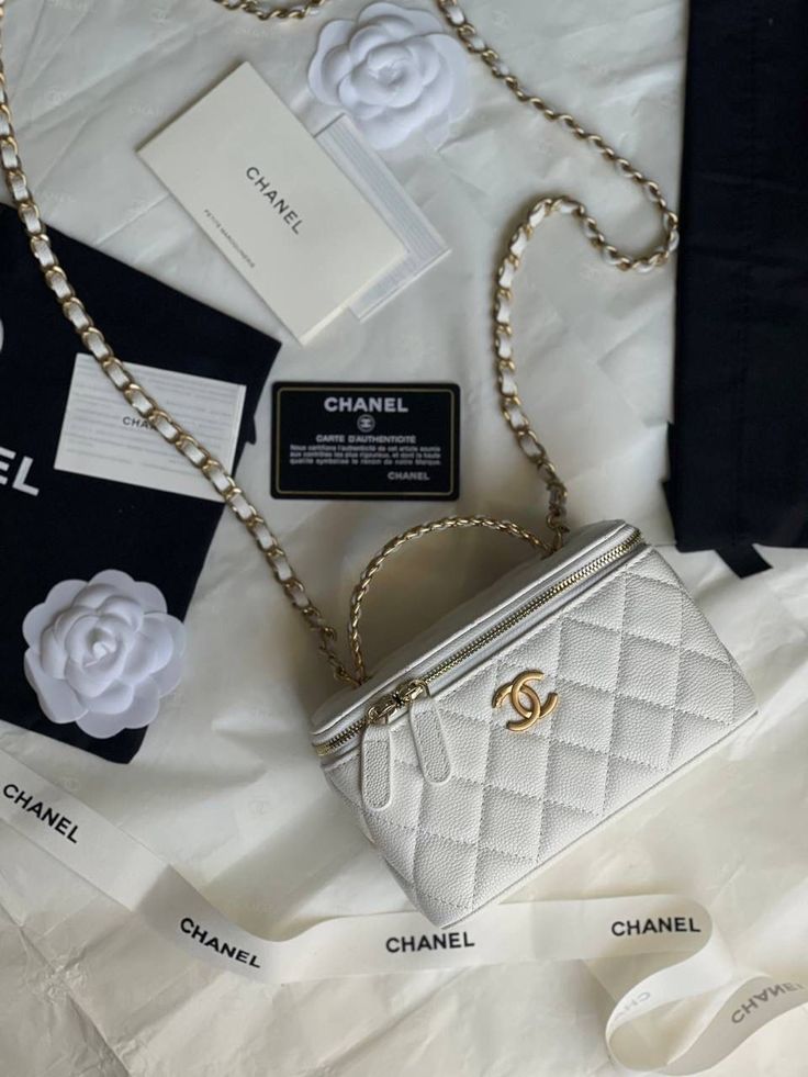 Sac Chanel Sac Chanel Vanity Blanc
