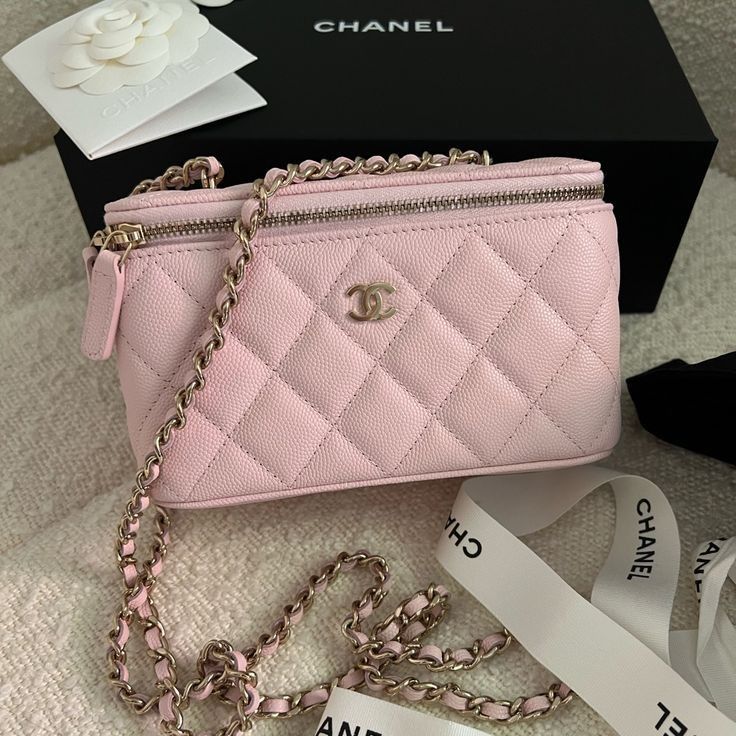 Sac Chanel Sac Chanel Vanity Rose Clair