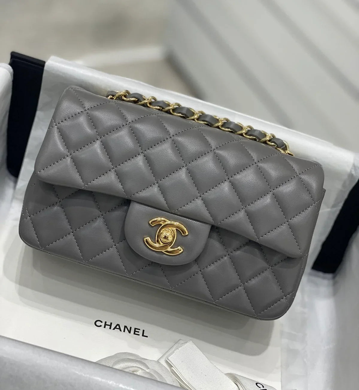 Sac Chanel Sac Chanel Timeless Gris