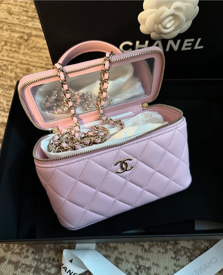 Sac Chanel Sac Chanel Vanity Rose Clair