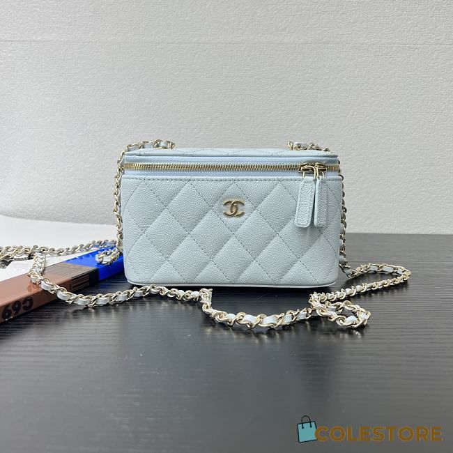 Sac Chanel Sac Chanel Vanity Bleu Clair