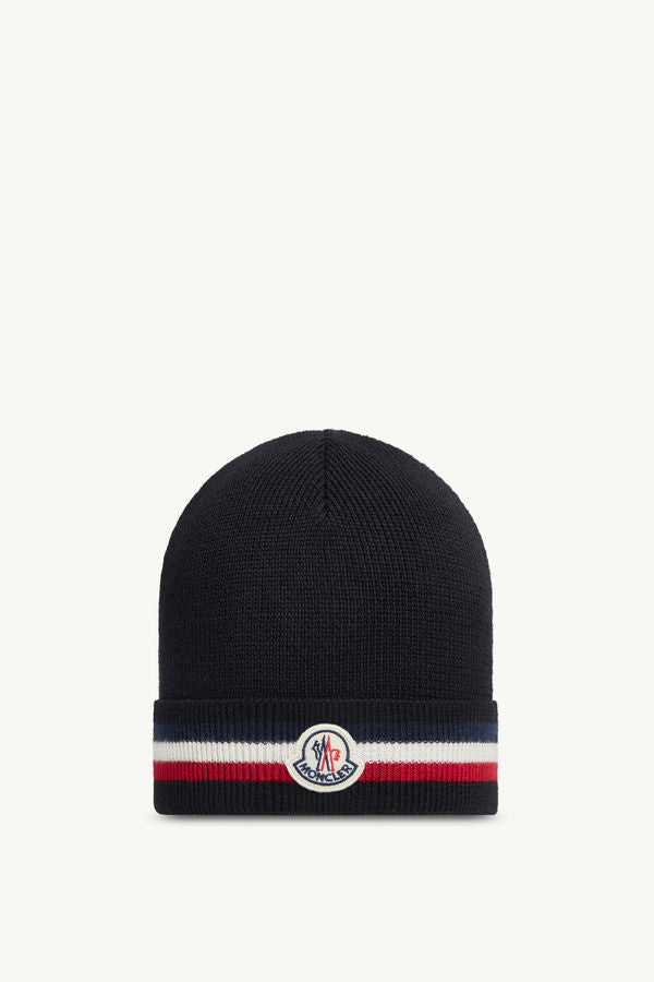 Bonnet Moncler Tricolore Noir