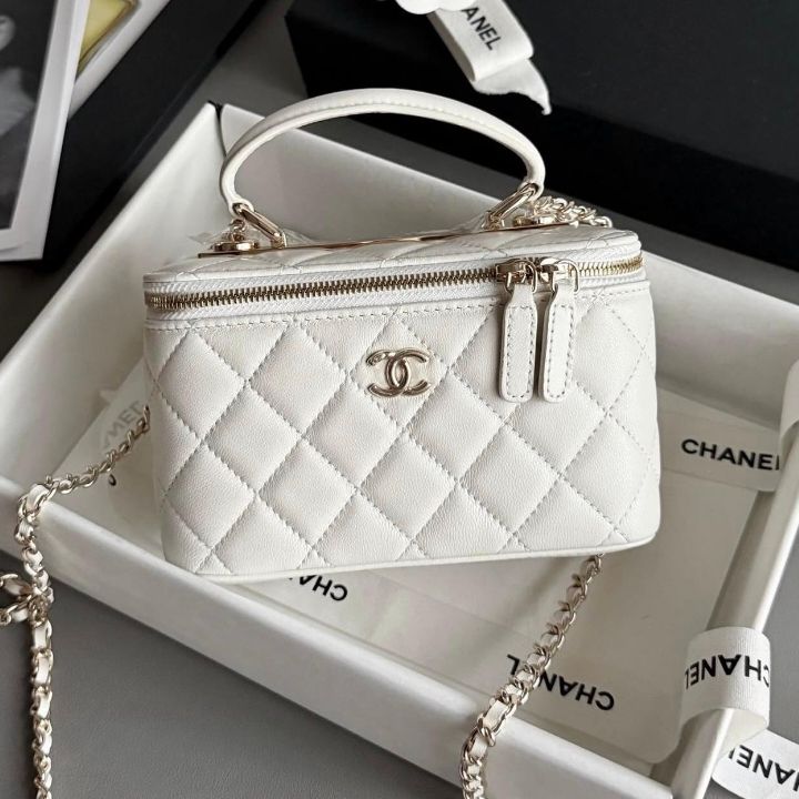 Sac Chanel Sac Chanel Vanity Blanc